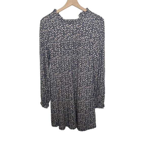 Boden Dresses & Skirts - BODEN Women's 10R Long Sleeve Belted Shift Ditsy Floral Dress Beige Black Retro